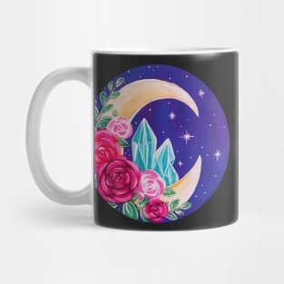 Crystal Floral Moon Mug